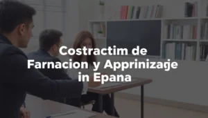 contrato de formacion y aprendizaje en espana