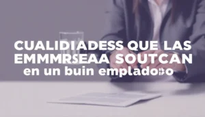 cualidades que las empresas buscan en un buen empleado