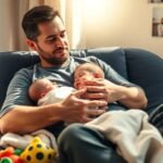 Edad adecuada para que un bebé se quede con su padre