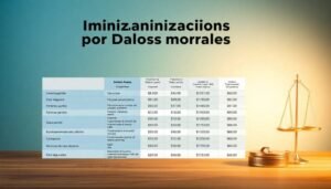 indemnizaciones por danos morales tabla completa