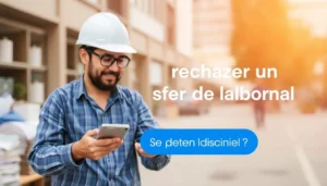 puedo rechazar un sms de oferta laboral inferior a mi cualificacion