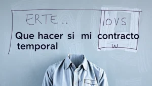 que hacer si mi contrato temporal termina en un erte