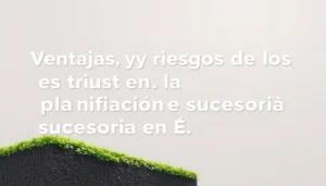 ventajas y riesgos de los trusts en la planificacion sucesoria en espana